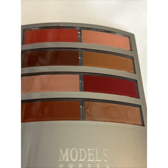 Models Prefer palette w/ 2 Blush 6Eyeshadow 8 cream lipsticks #4 coral-red shade - Picture 2 of 14